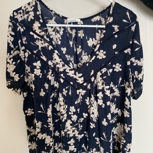 Sienna Sky Floral and Navy Shirt